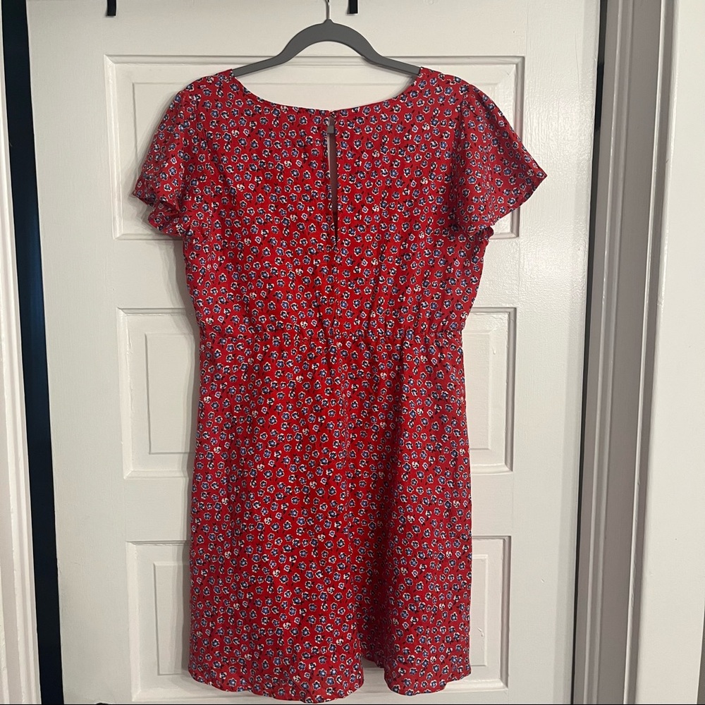 Red Floral Dress - Picture 5 of 6